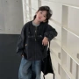 男童宽松字母印花夹克