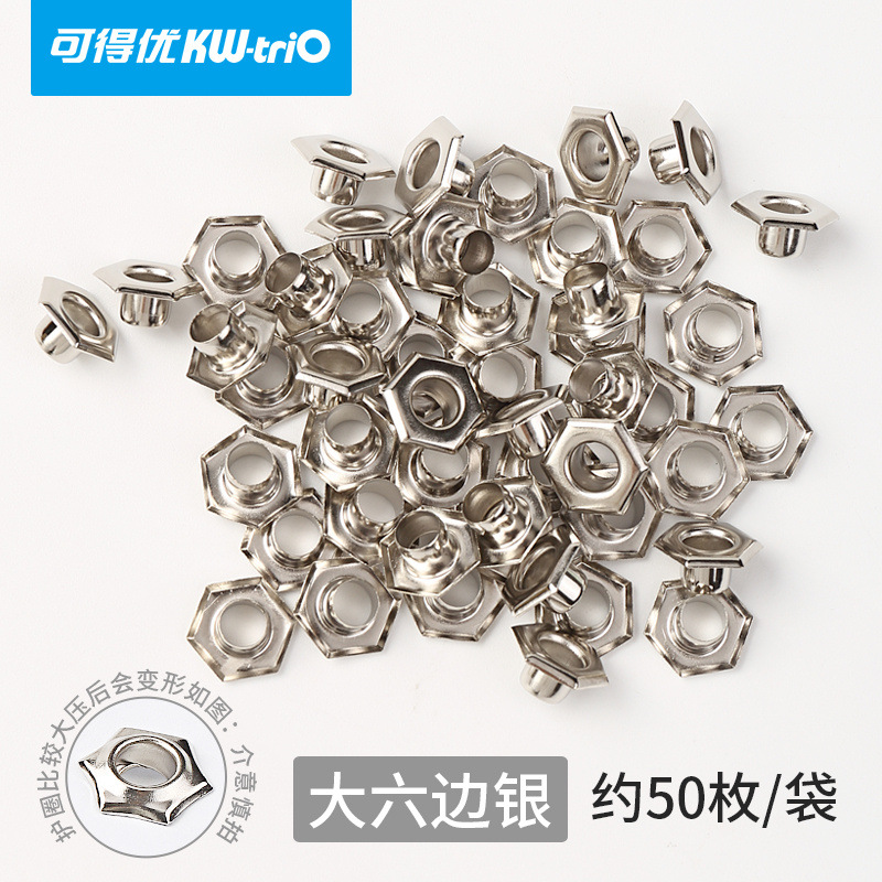 Kedeyou plástico color metal hebilla de ojo de pollo anillo de protección transparente remachadora de tarjetas perforadora manual perforadora de anillo