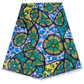 现货代发非洲蜡布双面棉质几何印花面料african fabric外贸布料