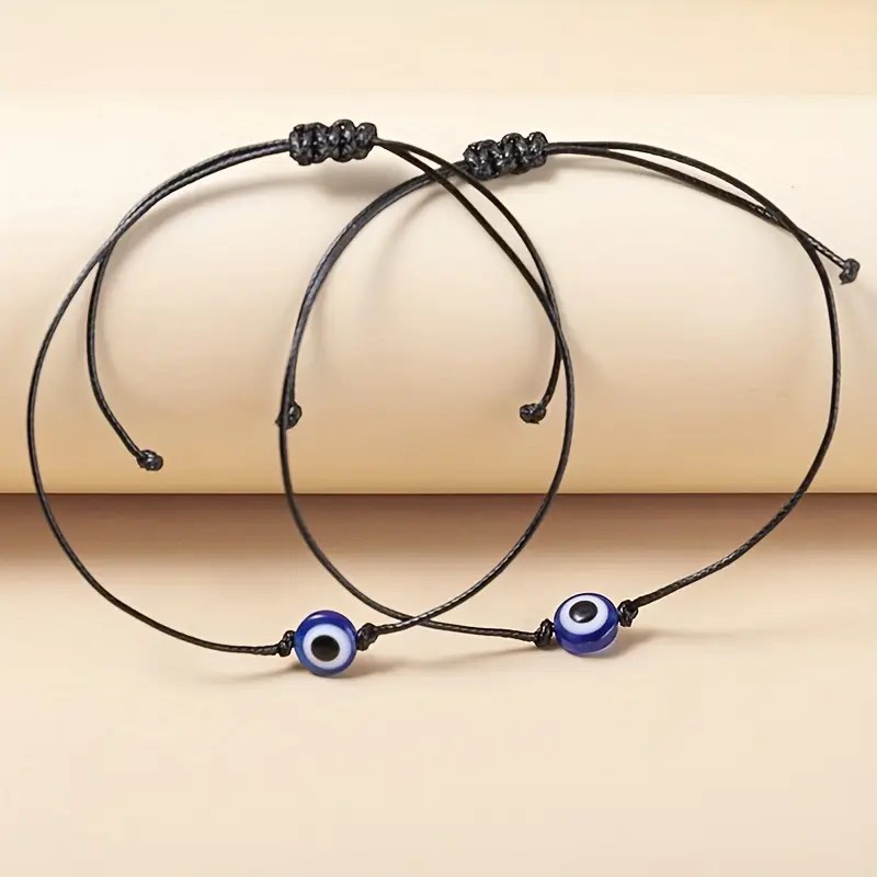 Amazon's Hot-Selling Item, Trendy and Unique Design, Original Design, Evil Eye, Black String, Women's Bracelet