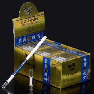 细烟烟嘴过滤器一次性棉芯烟嘴抛弃型男女士香於过滤嘴YJ158白棉