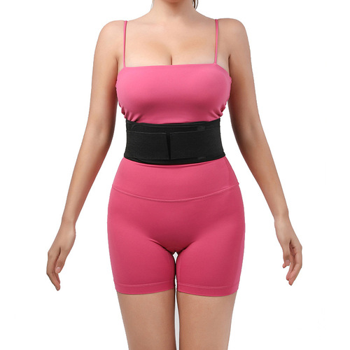 Cross-border fitness girdle, compression support, waist protection, sweating, postpartum belly tightening, waist tightening, silver ion plastic belt