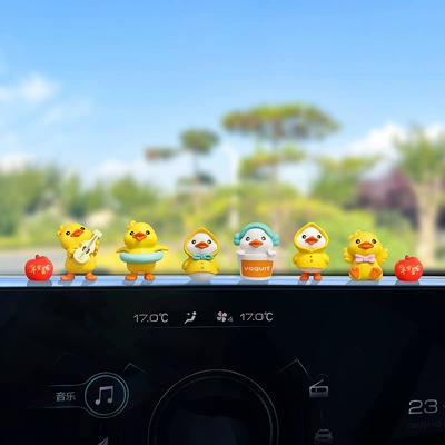 Car ornaments Car Ornaments Creative Girl Car - multiple-styles-available-see-details-page-6-types-of-cute-little-yellow-ducks-peace-and-joy-free-traceless-stickers