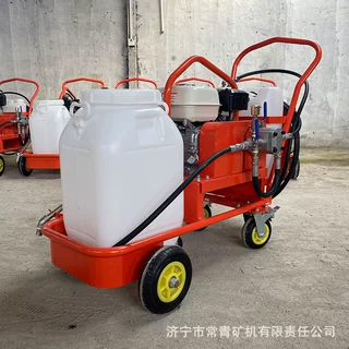 手推式乳化沥青洒布机道路翻新沥青喷洒喷涂机小型柴油沥青撒布机