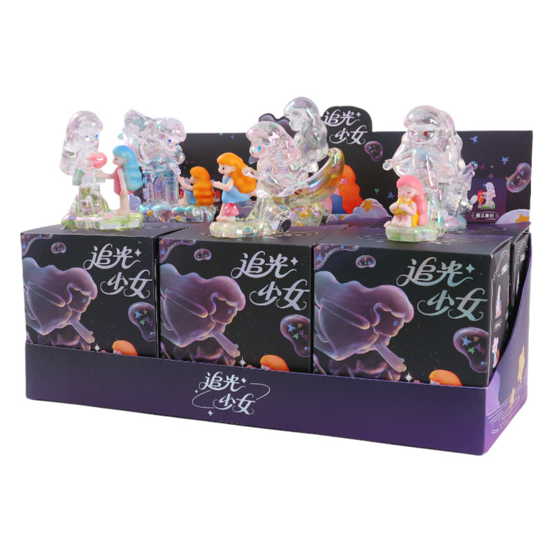 漫画かわいいギフト追跡少女ブラインドボックス女の子フィギュアクリエイティブホリデーギフト卸売デスクトップ装飾品装飾|undefined
