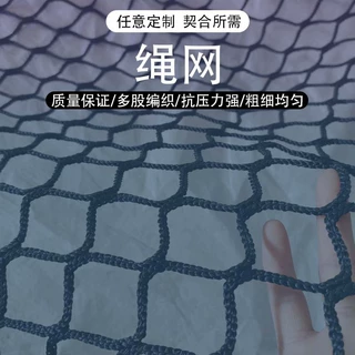 定制加粗尼龙无结网户外场地防护网工地防坠网果蔬园大棚防鸟绳网
