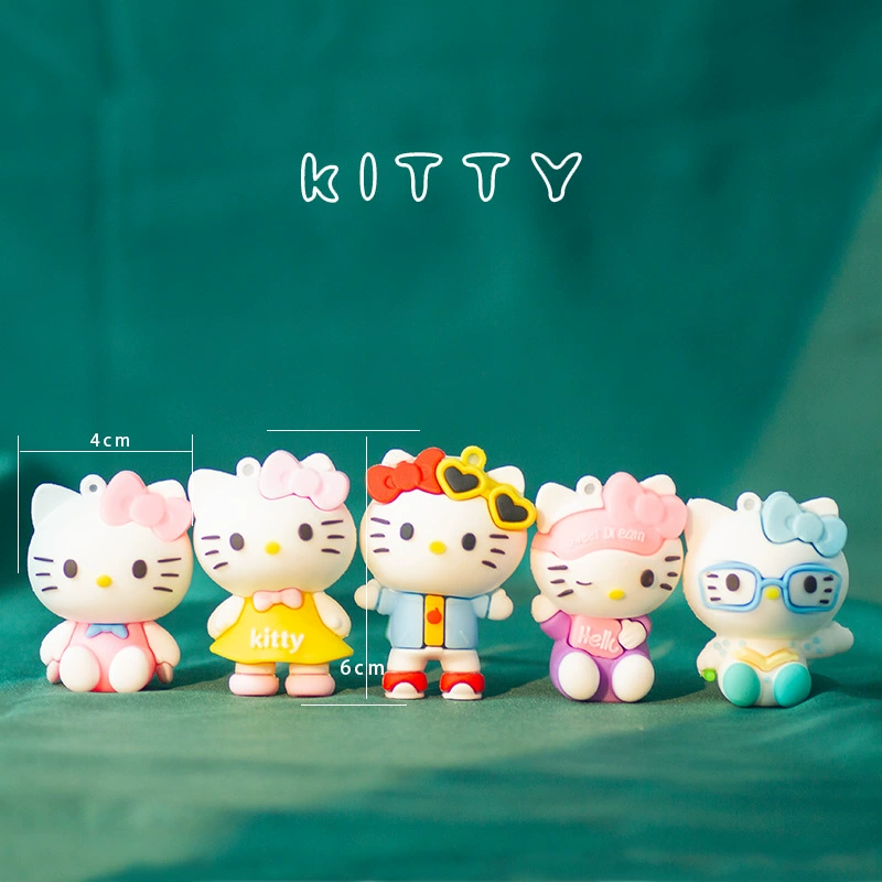 Hello kitty, большой мультяшный трехмерный PVC-кукла, подарок на день рождения