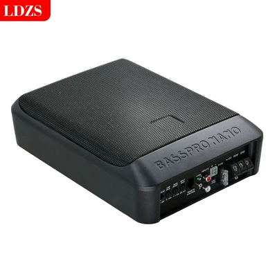 Car Subwoofer 12V for Cars, 24V for Trucks, Ultra-Thin Under-Seat Active Aluminum Alloy Mini Speaker