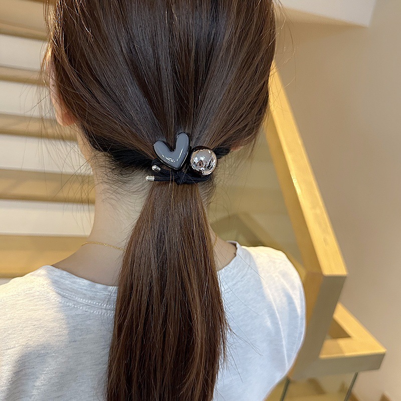 Alloy Material Casual Women's Heart Shape Alloy Hair Tie