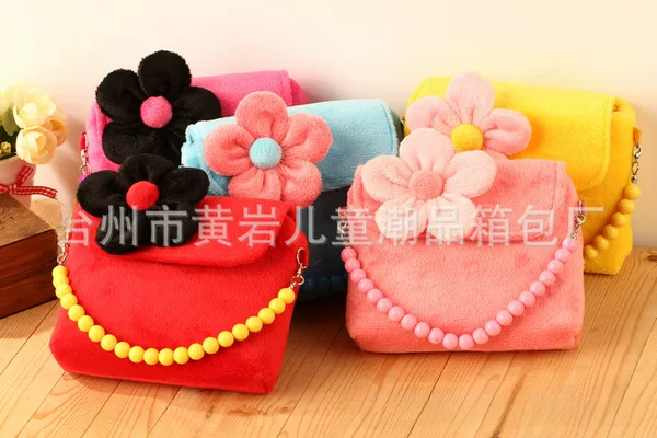 Three-Dimensional Flower Kidsren's Bag Kindergarten Crossbody Bag Baby Bag Handbag Small
