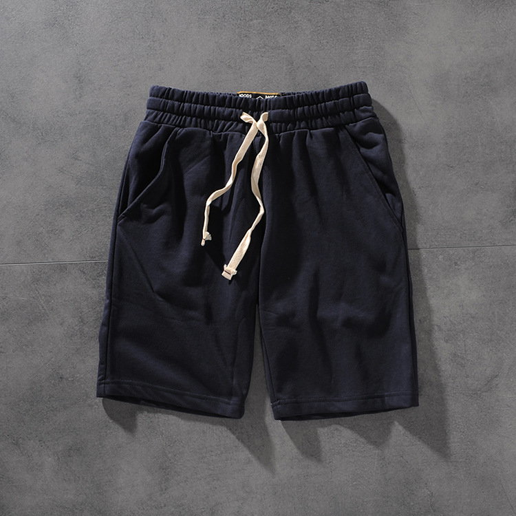 AIR and RAINBOW spring/summer American minimalist 100 solid-color wash men's casual pants five-point pants 1205 30 AIR and RAINBOW spring/summer American minimalist 100 solid-color wash men's casual pants five-point pants 1205 30