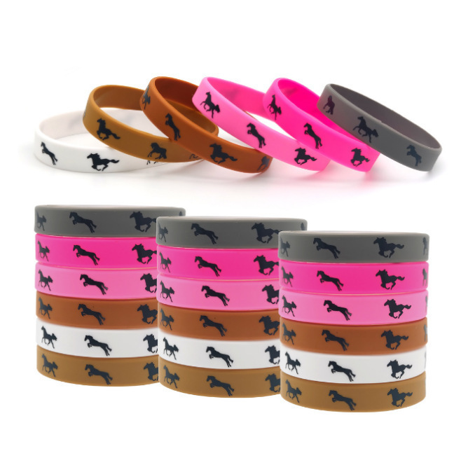 Horse Party Bracelet Fashion Derby Day Horse Rubber Wristband for Horse Lovers Party Gifts Silicone Bracelet Horse Party Bracelet Fashion Derby Day Horse Rubber Wristband for Horse Lovers Party Gifts Silicone Bracelet