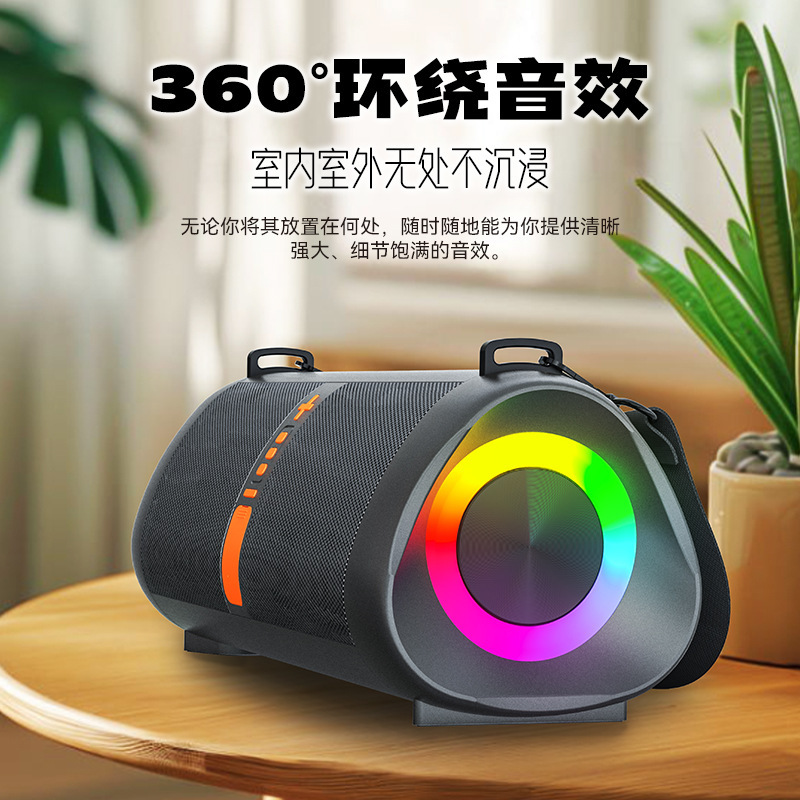 国境を越えた新型屋外ストラップ携帯40wハイパワー重サブウーファ防水bluetoothスピーカー広場音響|undefined