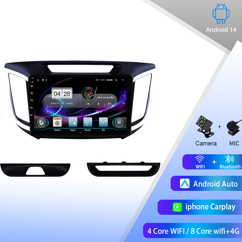 Suitable for 15-19 Ix25 Android Large Screen Central Control Navigation Stereo Gps Reversing Image