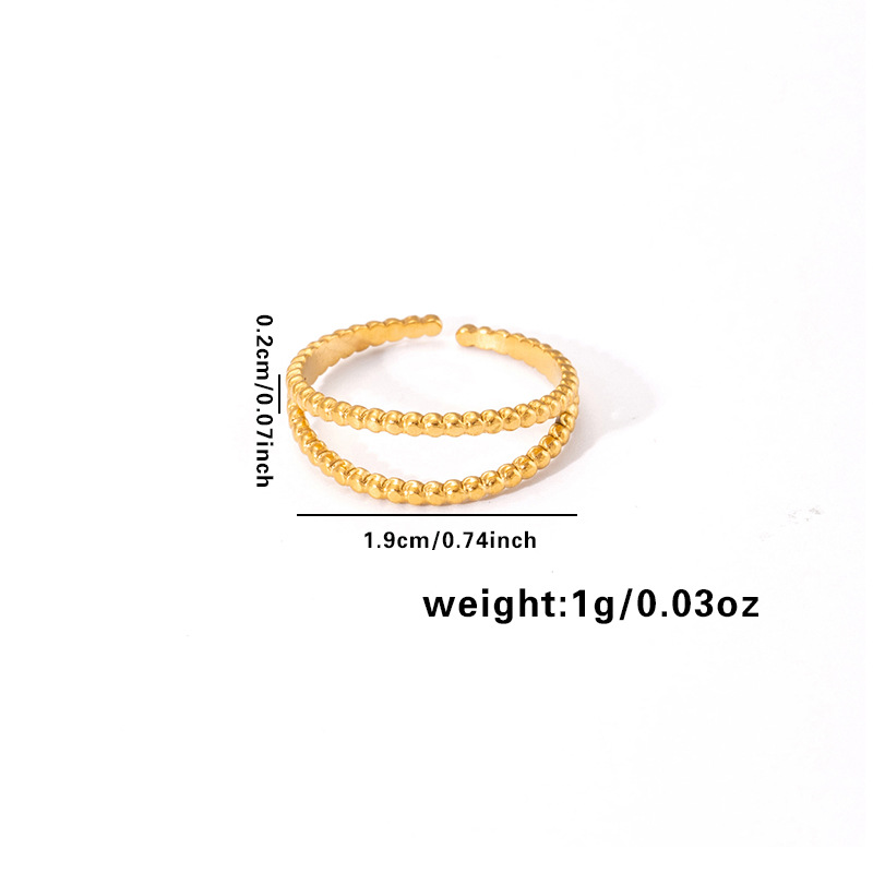 10g Weight Electroplated Gold Plating Process Golden Plated Plating Material Stone-Free Inlay Material Open Rings, Rings Classification 1 Piece Quantity Holiday, Daily Occasion 201 Stainless Steel Material Leaf, Heart Shape Pattern Women's Gender Lady Style Plating Craft Wholesale Jewelry Lady Leaf Heart Shape Floral Titanium Steel Plating Open Rings 35