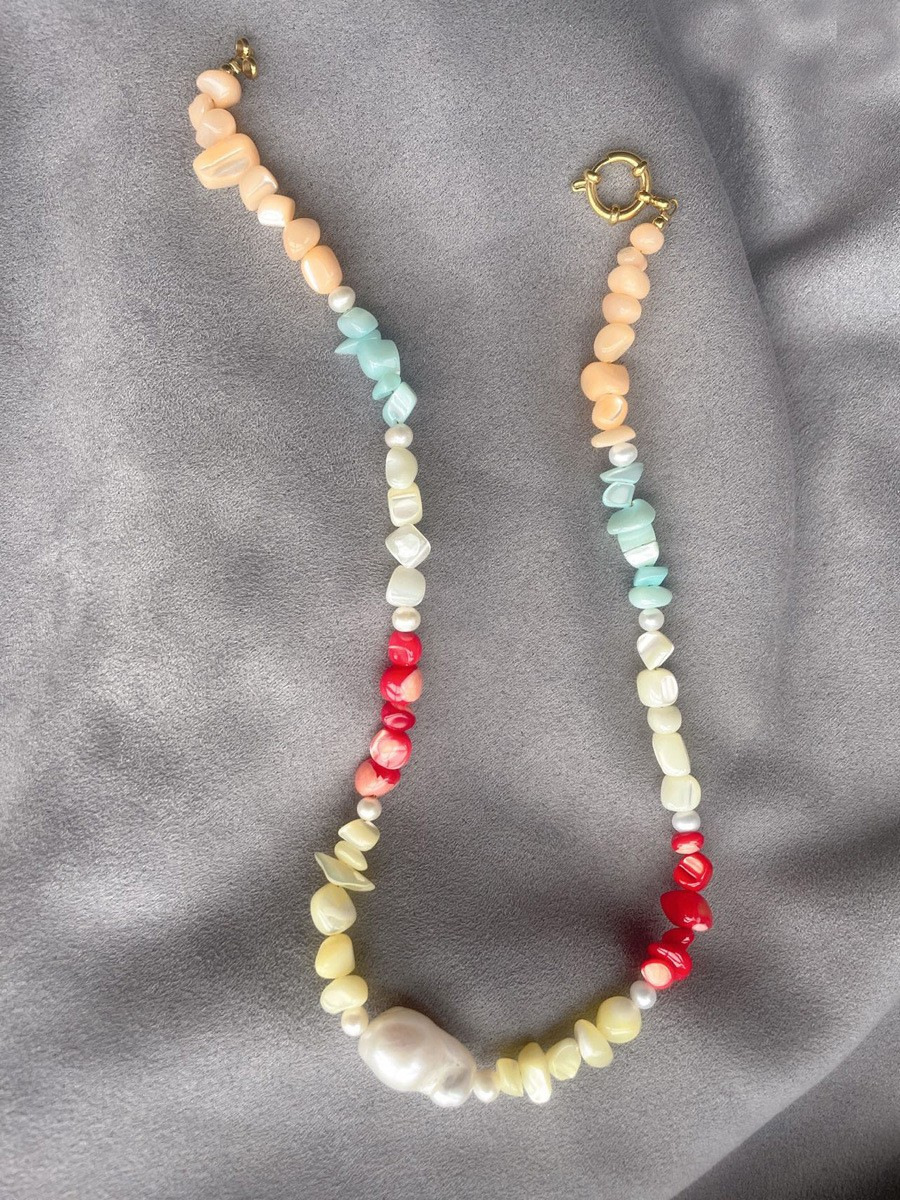 28g Weight Earrings, Necklace Classification 2 PCS/Package Quantity Holiday, Daily Occasion Freshwater Pearl, Titanium Steel Material Geometric Pattern Women's Gender Beaded Design Simple Style Style 2 PCS/Package Freshwater Pearl Titanium Steel Freshwater Pearl Jewelry Sets 37