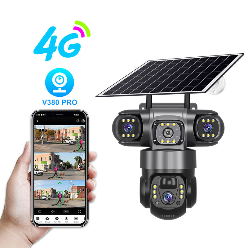 ソーラー4Gワイヤレスカメラ低消費電力屋外監視三軸三画面一体型機メーカー直販|undefined
