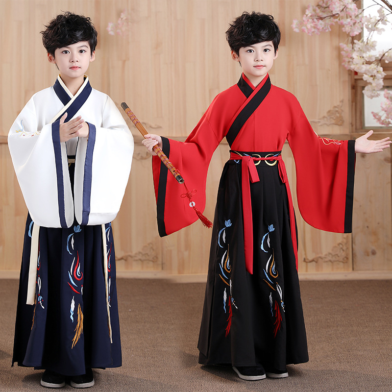 Children's Hanfu for boys, suit, Chinese style 4