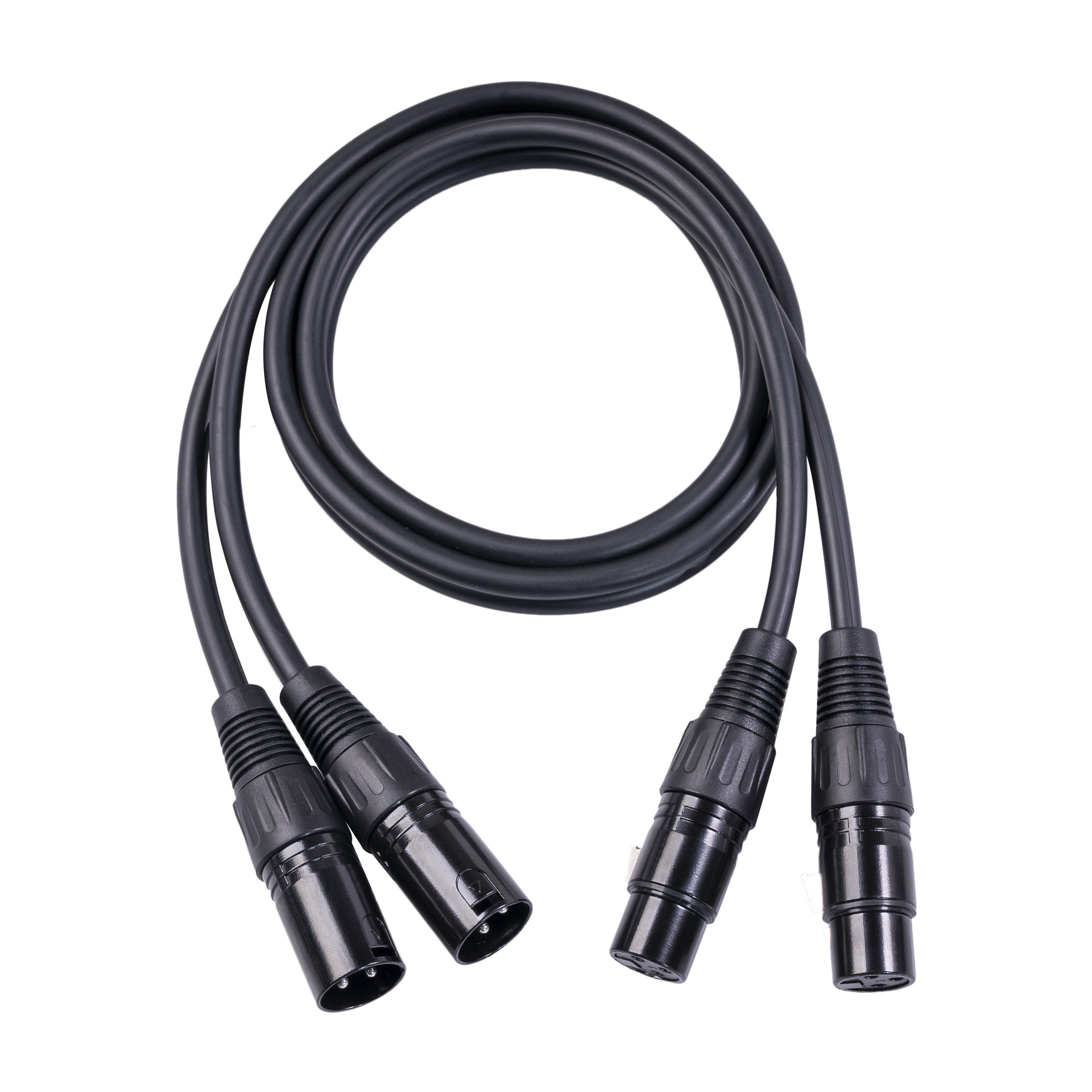 跨境新品1米/1.5米双卡农转双卡农母音频线 2xlr公转2xlr母线