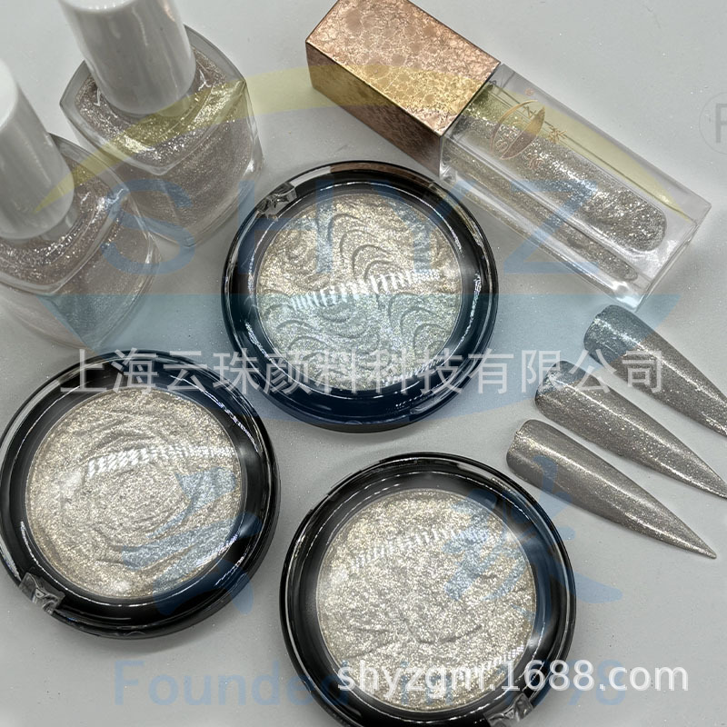 超炫爆闪银珠光粉高级感美甲美妆厂家直发5g