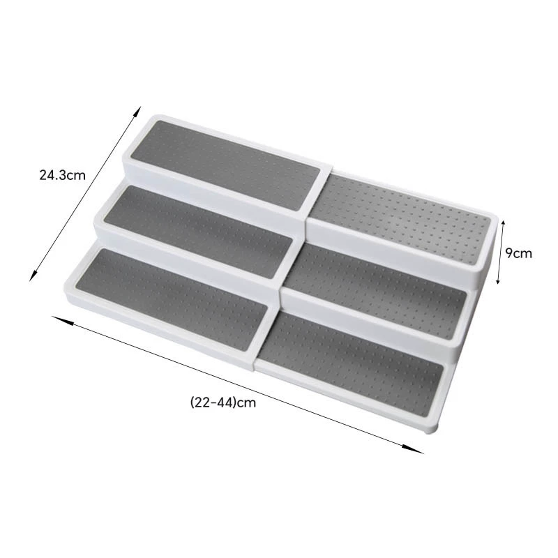 Spice Rack Shelf Rack Three-tier Plastic Kitchen from Yomiego