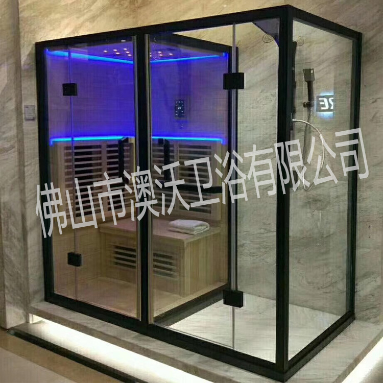 Foshan cuarto de baño casa sauna cuarto de baño integrado cuarto de baño seco y húmedo separación de vapor casa de baño