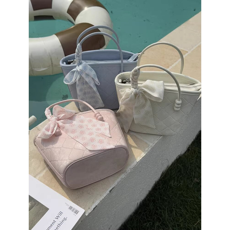 Vegetable Basket Satchel Small Tote Bag 2025 Spring New Style Gentle and Sweet Niche High-End Daily Versatile Crossbody Bag