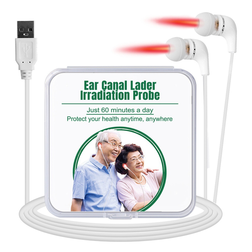 Suministro directo de fábrica USB 650nm nano onda de luz láser oído canal irradiación semiconductor láser cabeza fisioterapia instrumento Accesorios