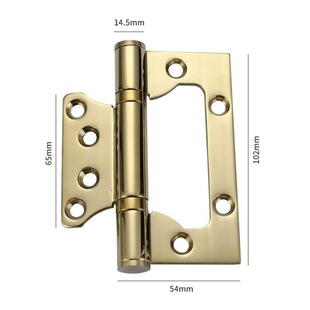 4inch Stainless Steel Wooden Door Hinge Silent Bearing Room Wood No-Opening Hinge 5inch White Folding Hinge