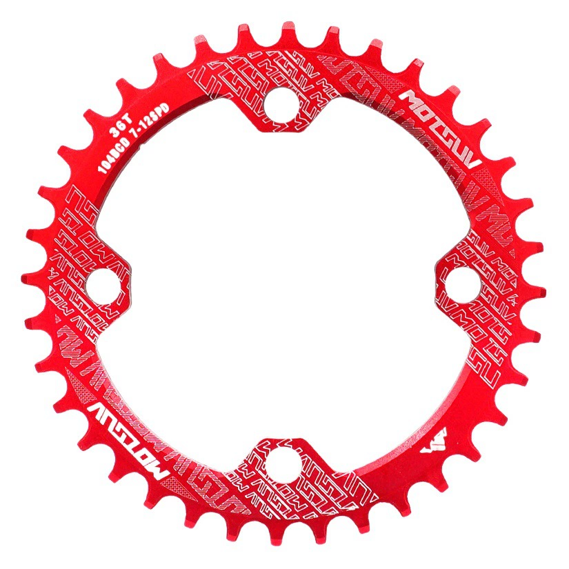 MOTSUV Mountain Bike звездочка Односкоростной положительный и отрицательный зубной диск 104BCD Однодискет 32T34T36T