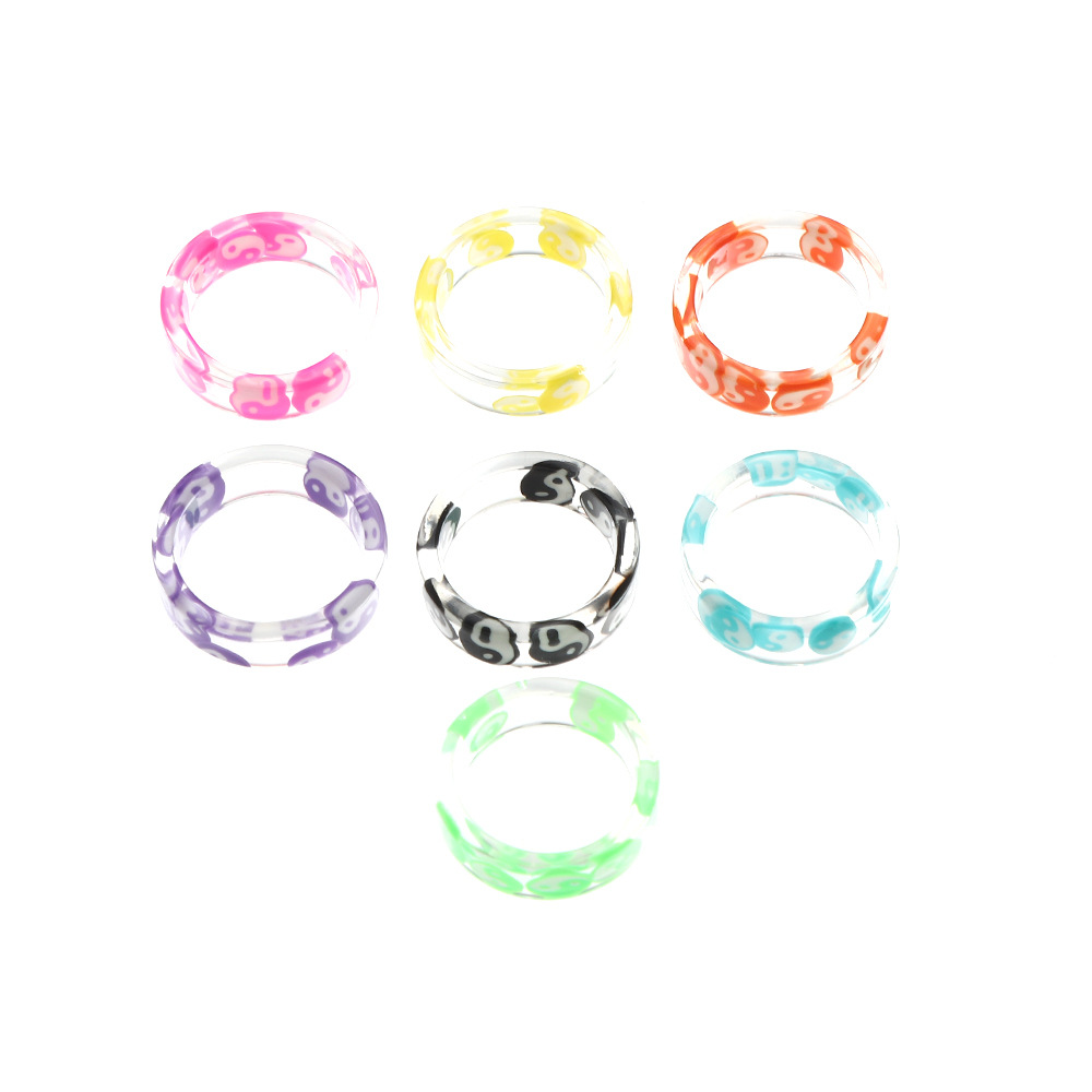 retro the eight trigrams color ring fashion ring sevenpiece jewelry femalepicture5
