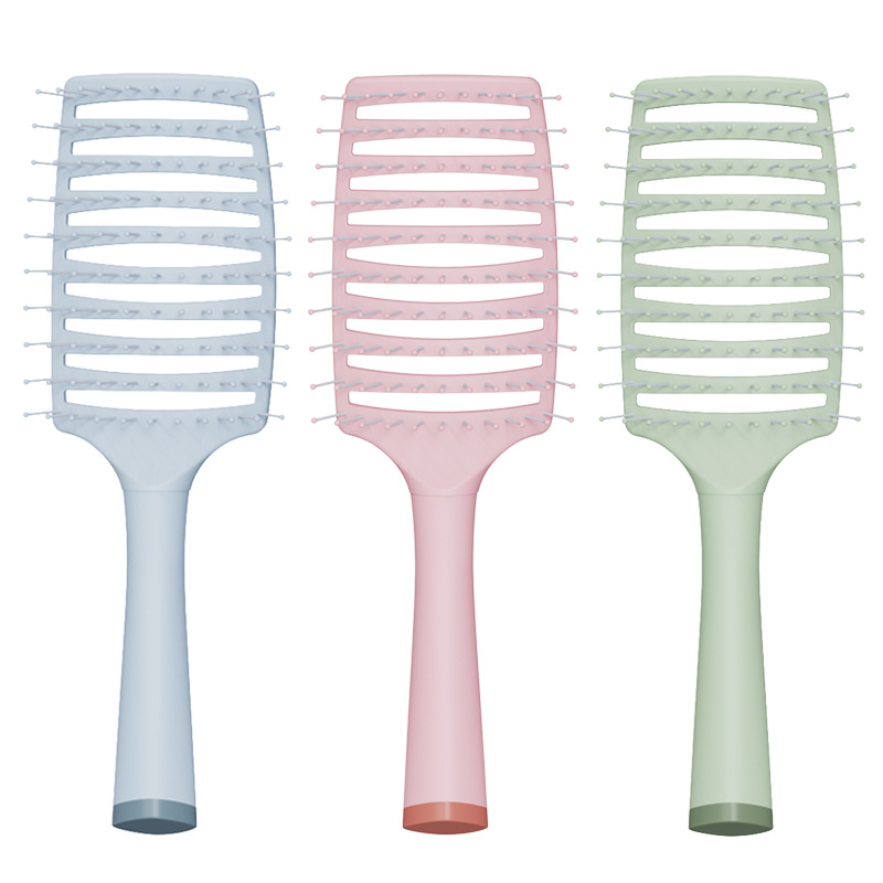 Macaron costilla peine especial de las mujeres raíz del pelo esponjoso forma del pelo alto cráneo artefacto superior Pelo Largo rizado pelo masaje