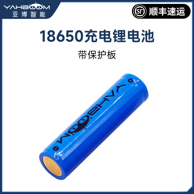 18650充电锂电池 带保护板 智能平衡小车机器人1200mah大容量3.7V