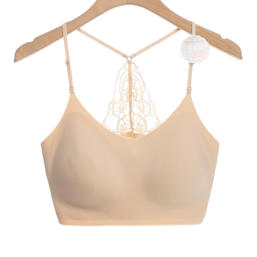 Summer white bra top, three dimensional comfortable underwear, breathable vest, beautiful back