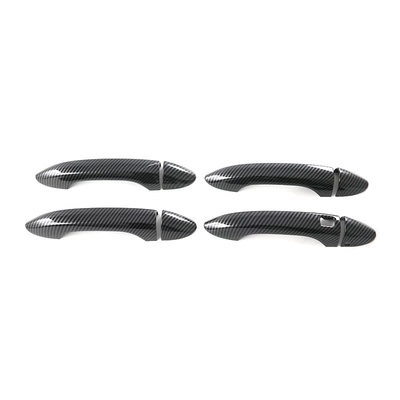 Suitable for Jaecoo J5 Ev: Other Automotive Interior Supplies - for-jaecoo-j5-ev-lhdsingle-smart-exterior-door-handle-8-piece-set-abs-carbon-fiber-texture