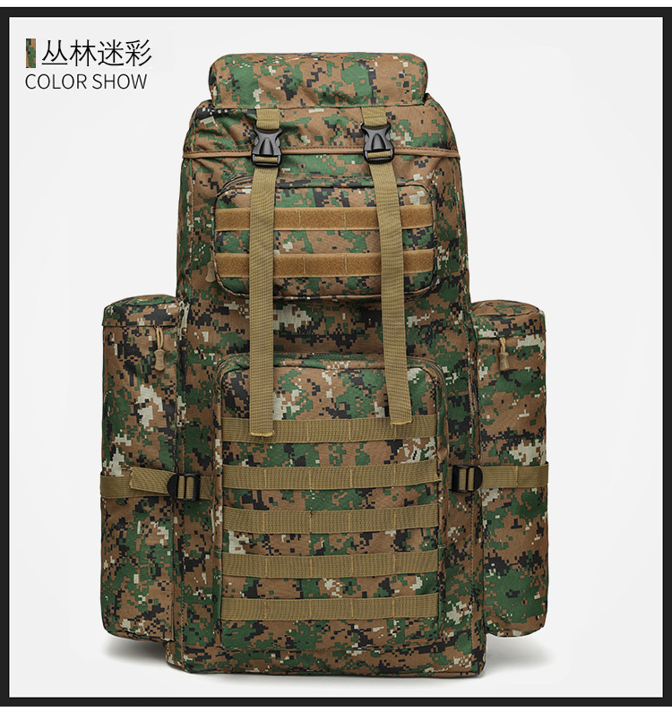 Mochila deportiva de montaña, mochila de gran capacidad, mochila multifuncional de campamento al aire libre, mochila resistente al desgaste, mochila de viaje resistente al agua