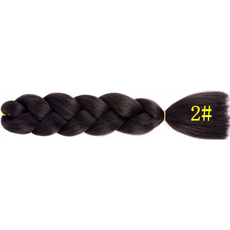 Extensiones de trenzas jumbo de 24 pulgadas, cabello sintético para trenzar