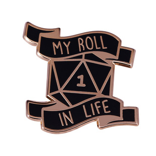 My life brooch is inspired by the role-playing game Dragon and dungeons on the table.
