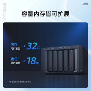 Ⱥ����Synology��DS1821+ �ĺ���8�Pλ NAS �W�j�惦����