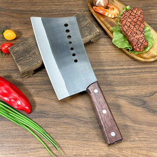Bone Cleaver Forged from High Manganese Steel, High Hardness Heavy-Duty Bone Cleaver, Commercial Large Bone Chopping Seven-Star Thickened Bone Cleaver