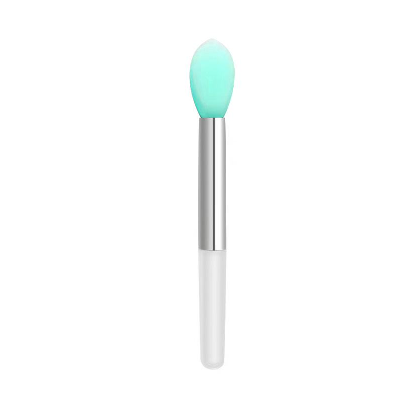 Mini cepillo de labios de silicona, desechable e independiente, para aplicar labial, máscara o sombra de ojos