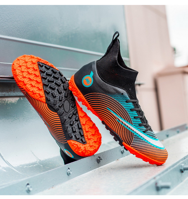 Neue fußball schuhe männer high-top AG spikes kunstrasen jugend student training schuhe kinder sport schuhe großhandel_voghion.com