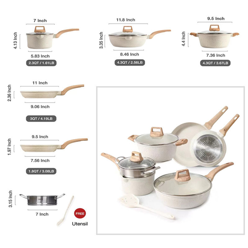 라이트 베이지 6 피스 세트