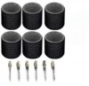 6.0 black + 6 metal hair clips