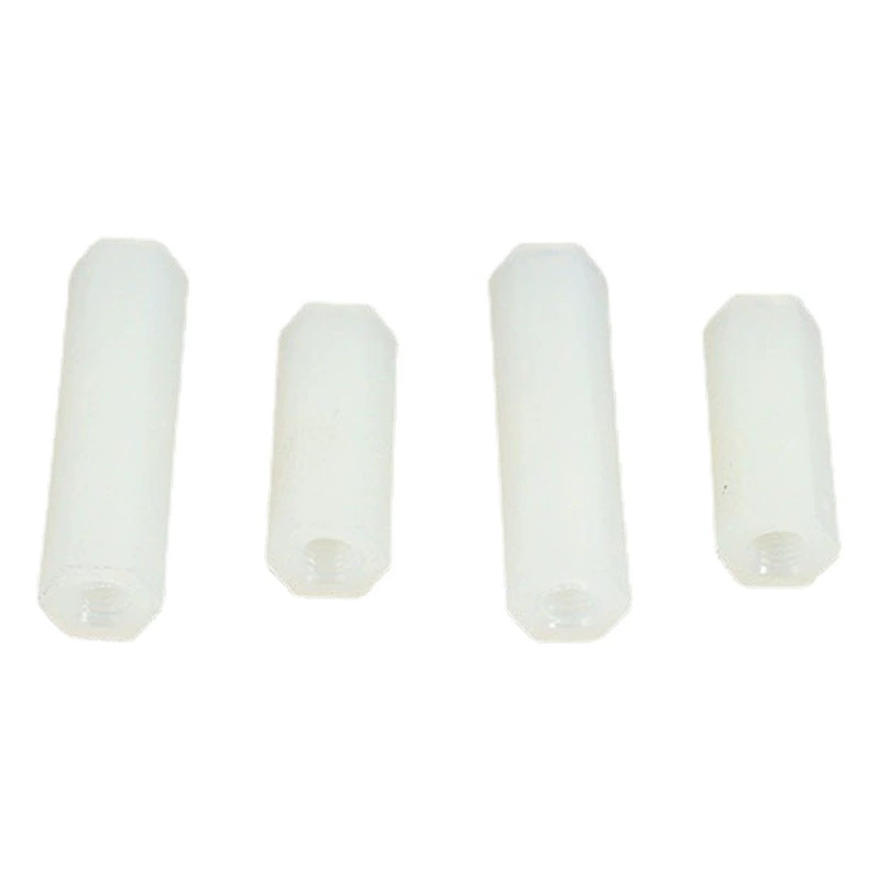 Двухходовая нейлоновая изоляционная колонка с шестигранной изоляцией и изоляцией, шестигранный винт с внутренней резьбой, шпилька с внутренней резьбой, в наличии для немедленной отгрузки, полностью резьбовая.