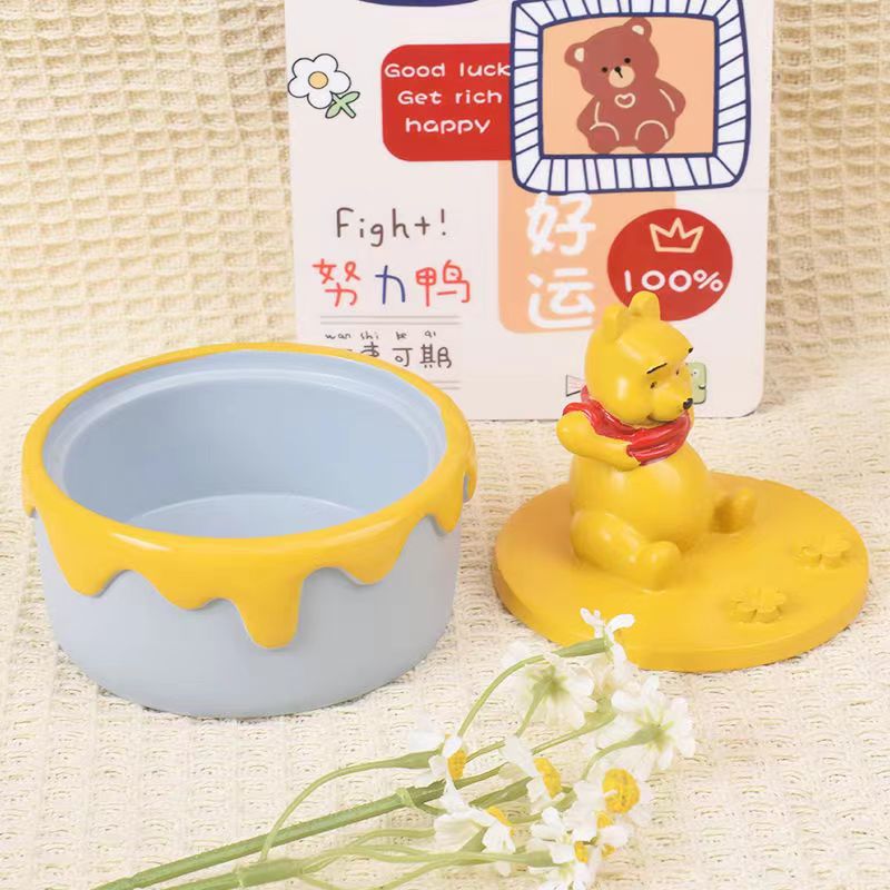 Winnie the Poohs 항아리 흰 배아 "10*12cm]