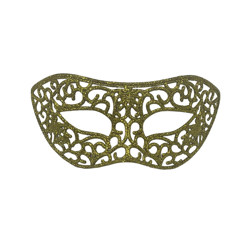 Máscaras de fiesta de Halloween máscaras de jazz retro máscaras de cabeza plana máscaras huecas máscaras antiquas de mitad de cara