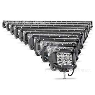 Car Led Light Bar Led Work Light Spotlight Trinocular Double Row Long Off-Road Light Driving Light Fog Light