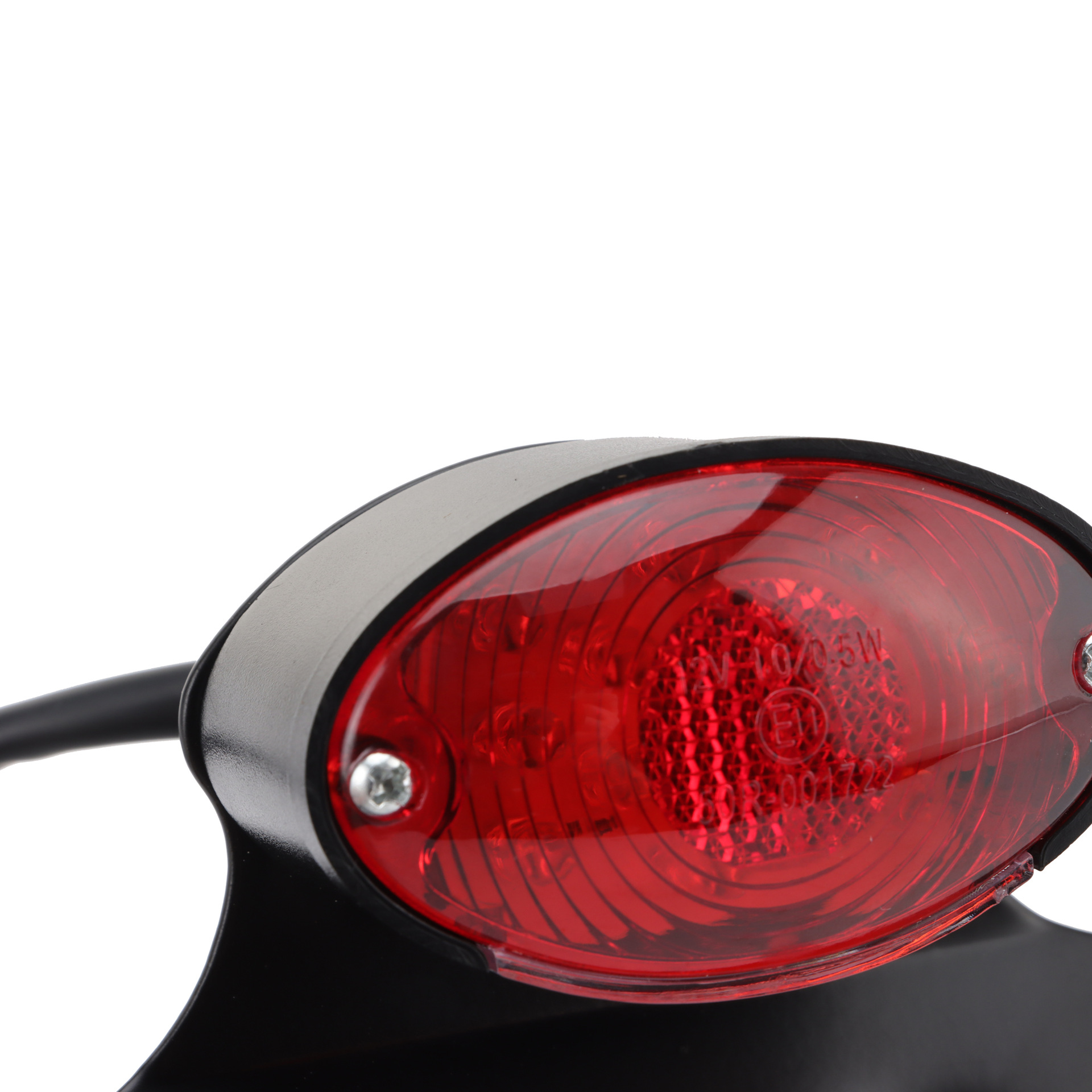 Chrome-plated motorcycle indicator brake rear taillight integrated steering signal reversing light red adapted scooter ATV