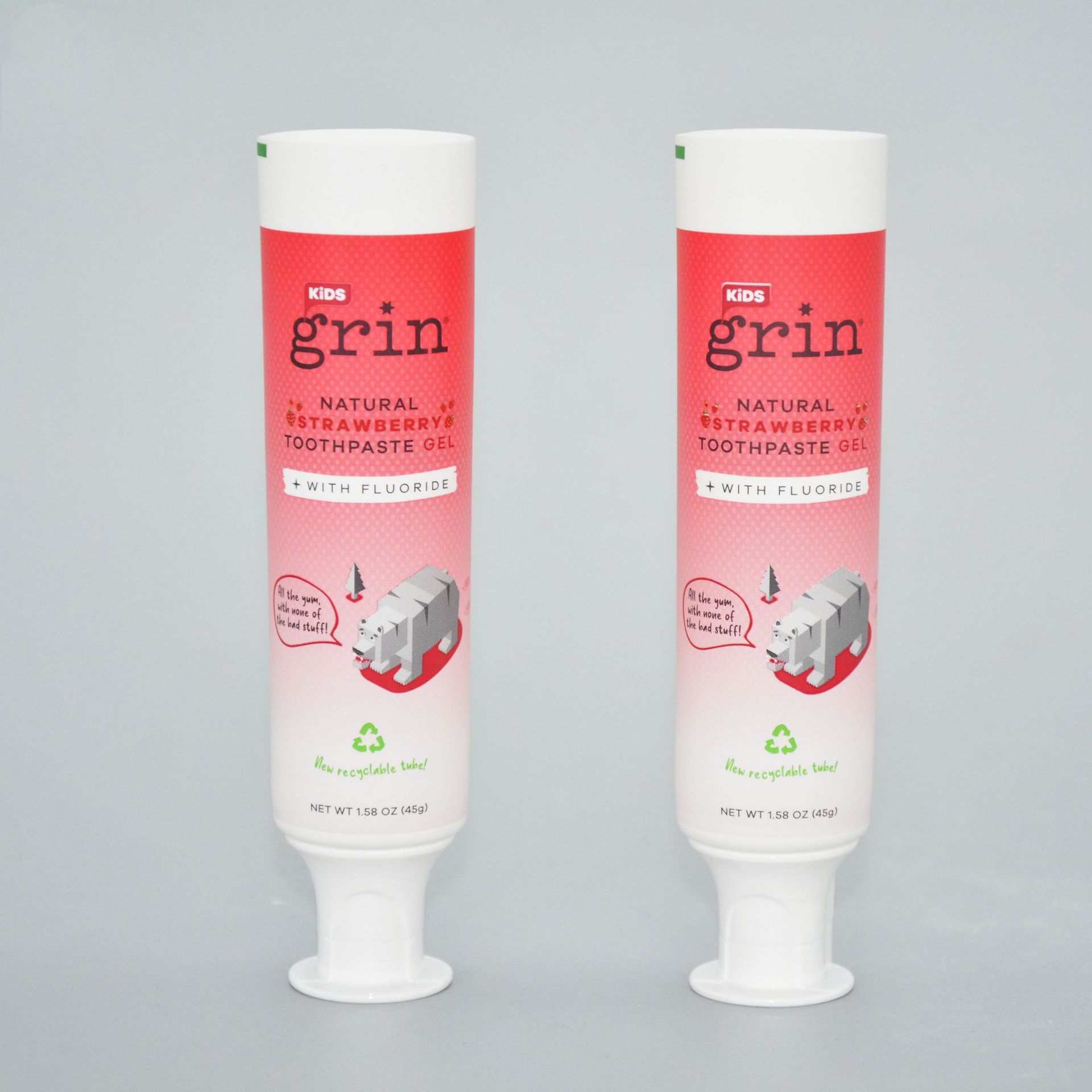 环保可回收定 制铝塑复合管 成人牙膏管配博士帽盖